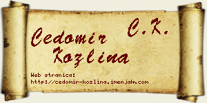 Čedomir Kozlina vizit kartica